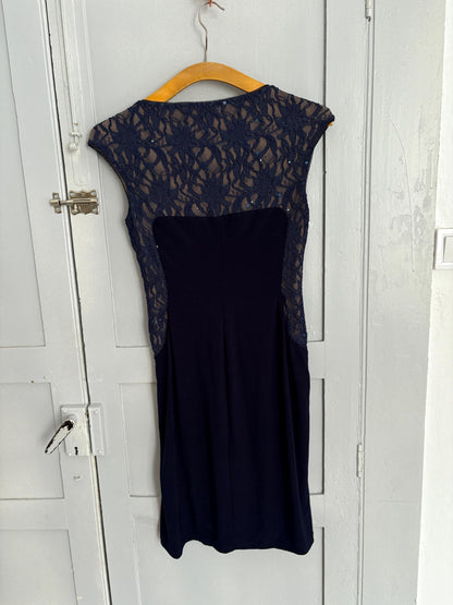 Navy Lace Bodycon Dress — additional view 10