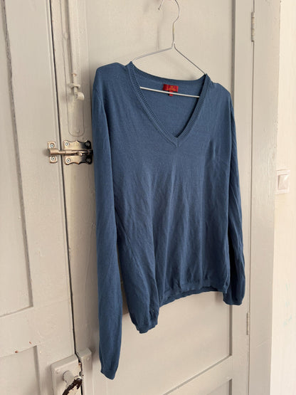 Vintage Merino Wool Blue Under Shirt — additional view 7