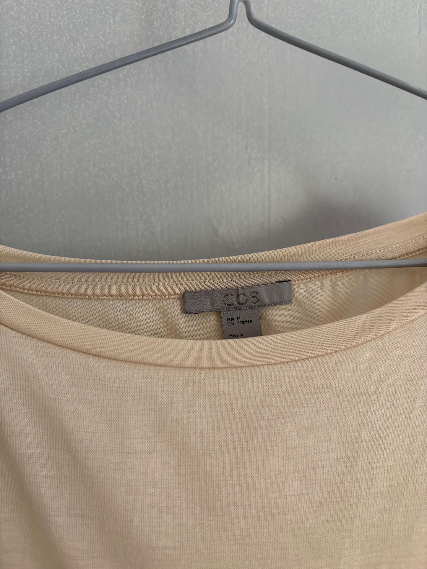 Vintage COS classic cream white tee - Luxury simple minimalist wardrobe essential - Off white Designer camisole