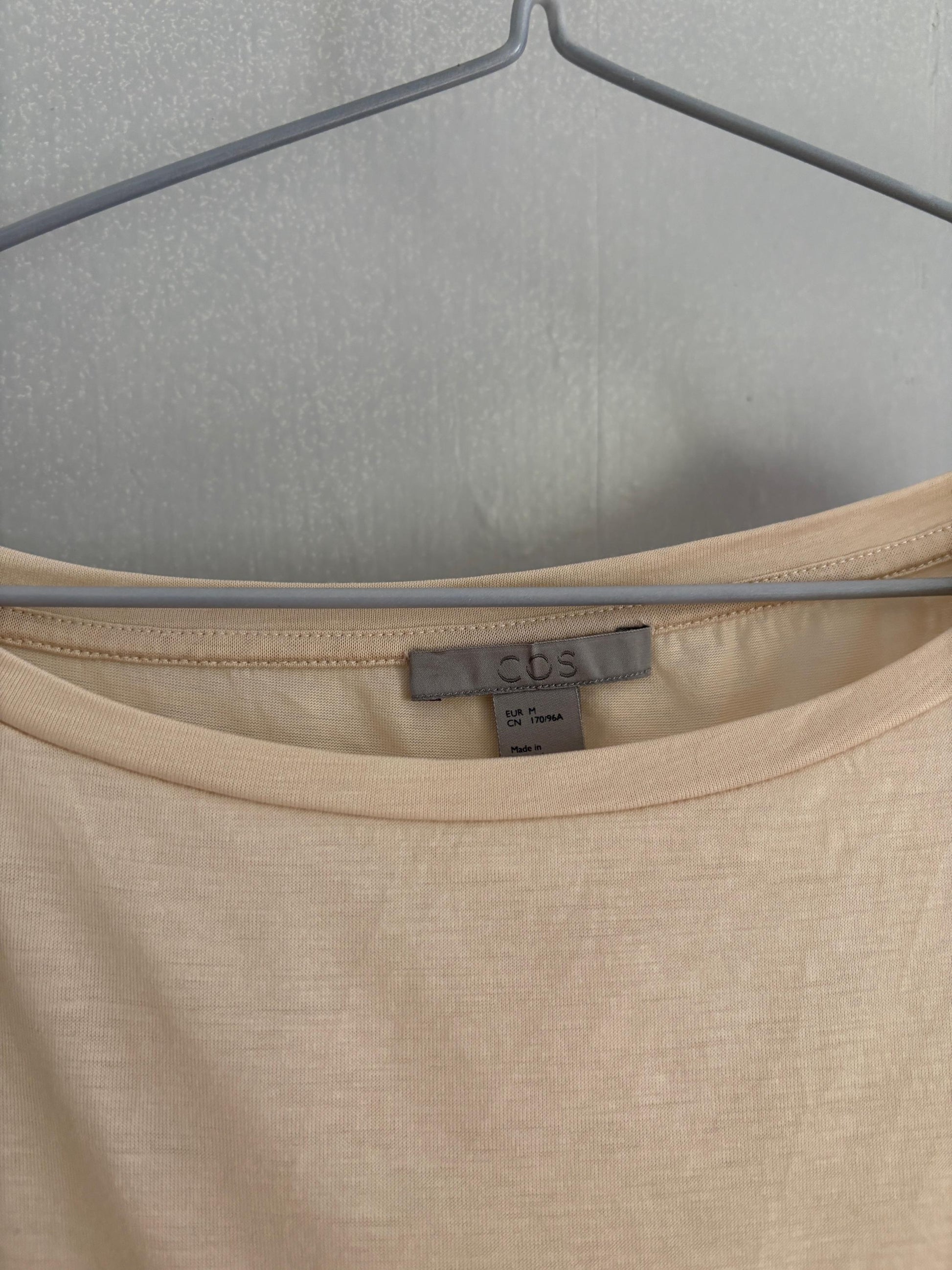 Vintage COS classic cream white tee - Luxury simple minimalist wardrobe essential - Off white Designer camisole