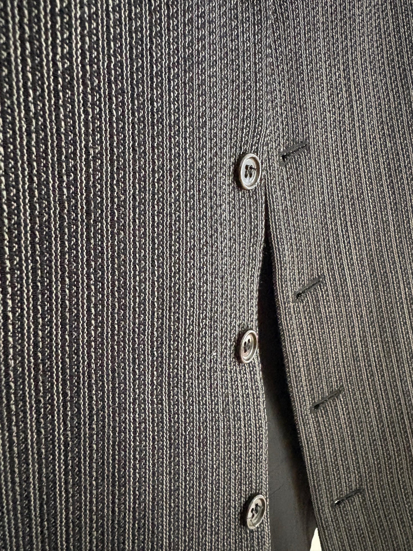 Italian design vintage wool black gilet