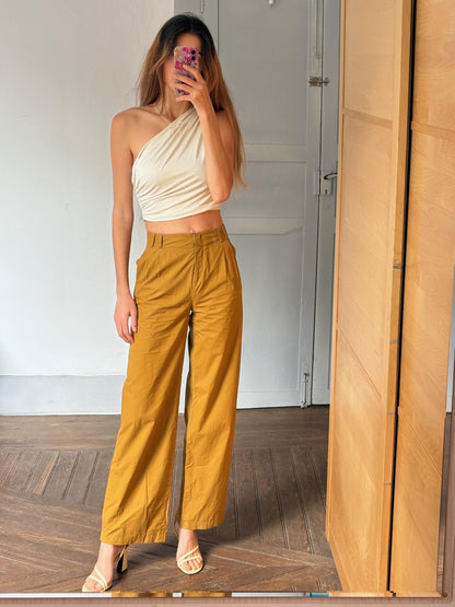 Vintage Hilfiger Wide Leg Trousers — back view