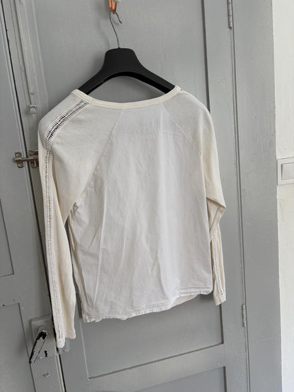 Vintage White Crochet See by Chloé Shirt — additional view 10