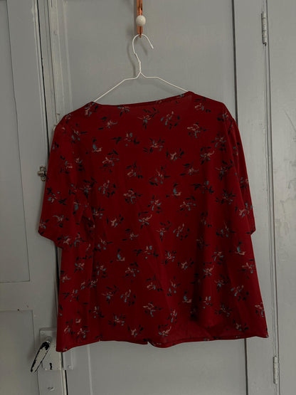 Vintage Floral Tie-Front Blouse — additional view 10