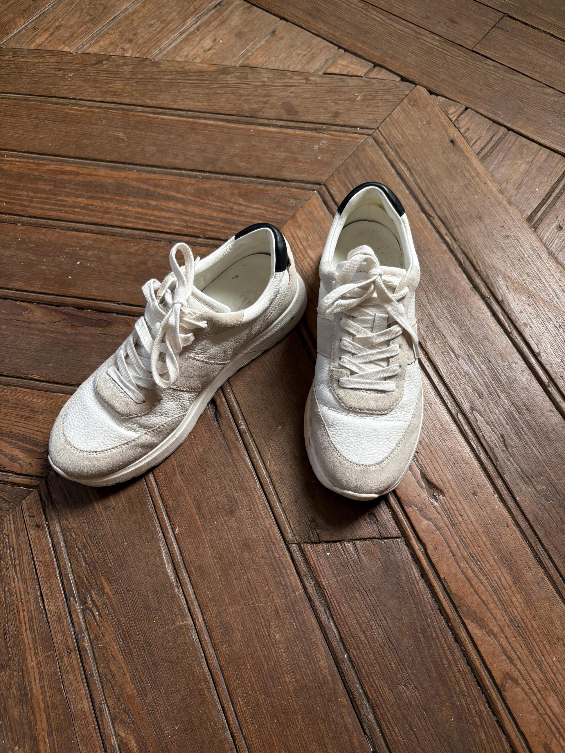 Luxe white Massimo Dutti Sneakers size EU 39 - US 8 - UK 6, Chic women sport shoes