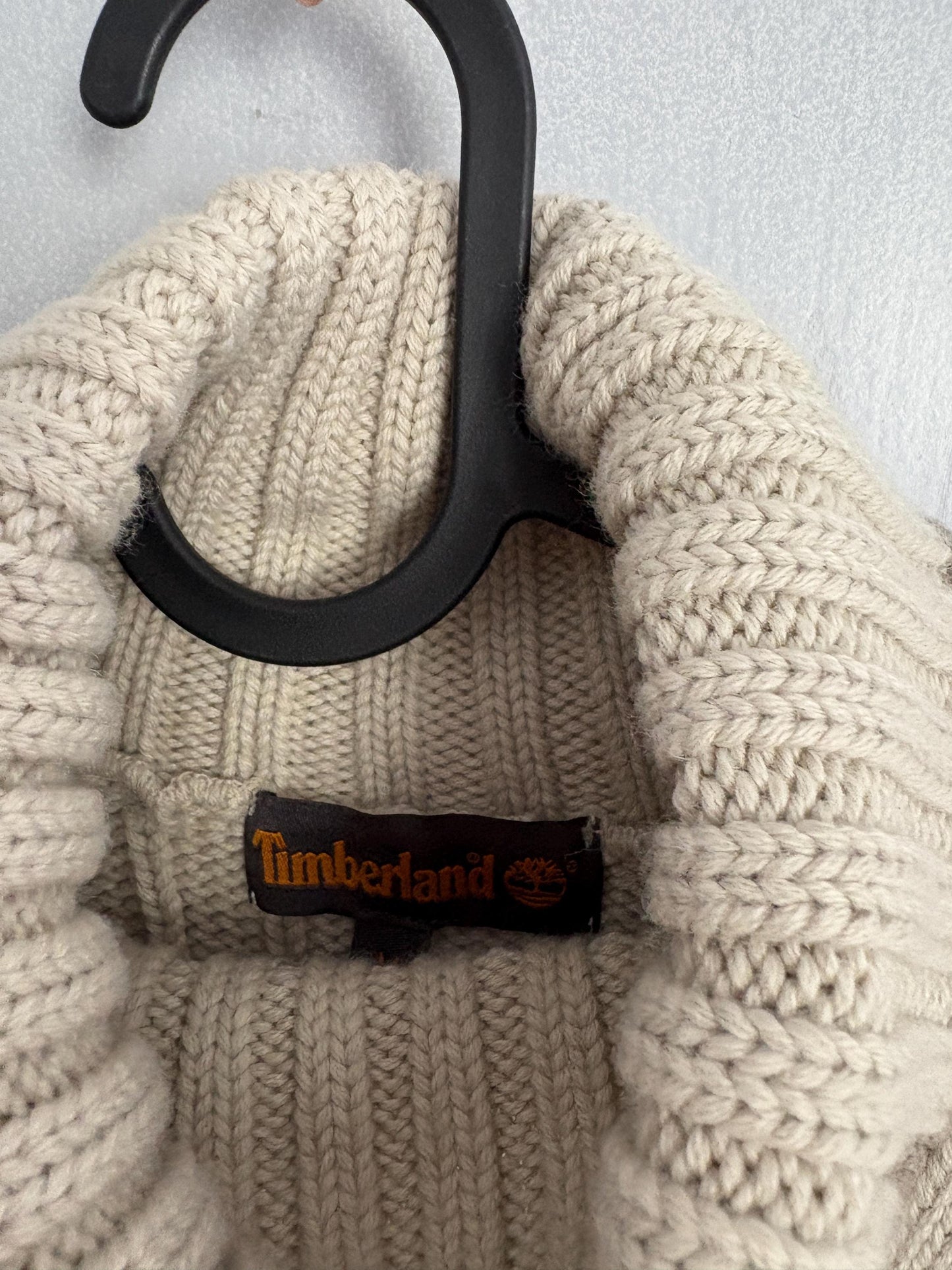 Vintage Timberland wool blend light grey jumper, Non itch Turtleneck pullover, Luxury branded sweater, Long sleeve wool basic jumper