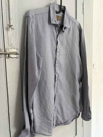 Vintage Cotton Oxford Shirt - Blue Print — additional view 10