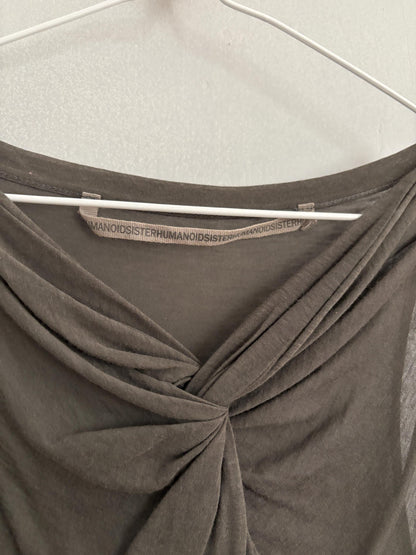Vintage Sheer Grey Humanoid Women's Top — additional view 5