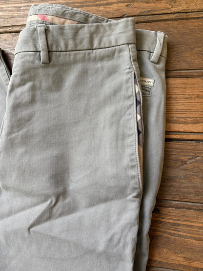 Vintage Burberry Slim Fit Cotton Pants — additional view 6