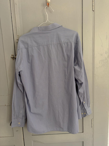 Vintage Blue And White Striped Oxford Shirt — additional view 11
