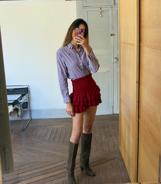 Vintage Polo by Ralph Lauren checkered Button Down Shirt | Vintage High End Luxury Designer blouse