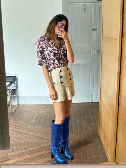 Tropical Print Hawaiian Button-Up Shirt — additional view 9