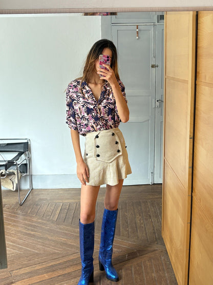 Tropical Print Hawaiian Button-Up Shirt — additional view 10