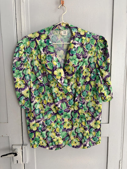 Vintage Floral Camisole Top, 60s Style — additional view 9