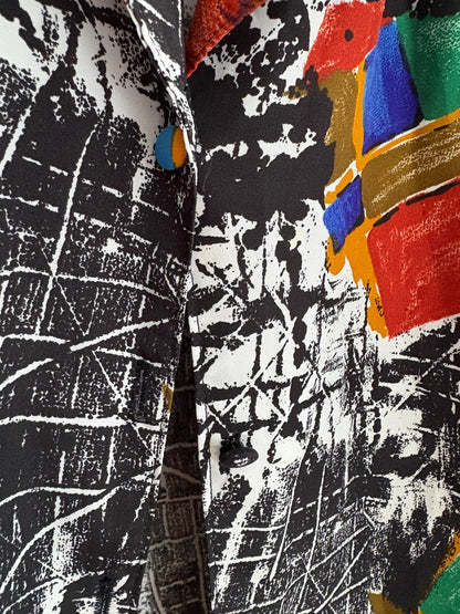 Vintage 70s Abstract Button-Up Shirt — additional view 6