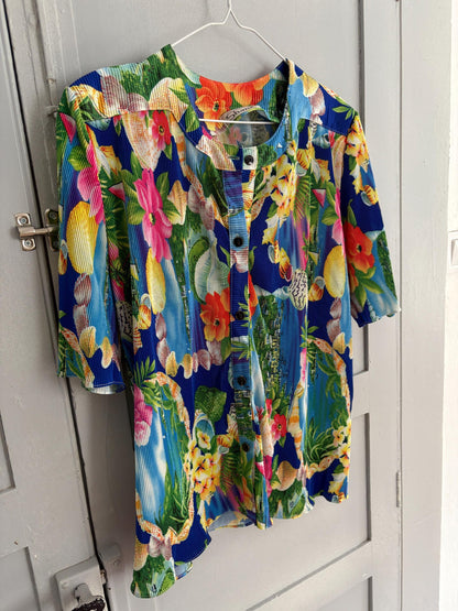 Vintage Floral Camisole Top, 1960s Style — additional view 9