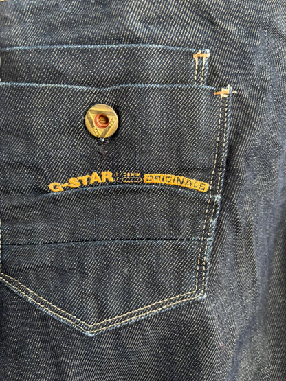 G-Star Originals Black Slim Straight Denim Jeans — back view