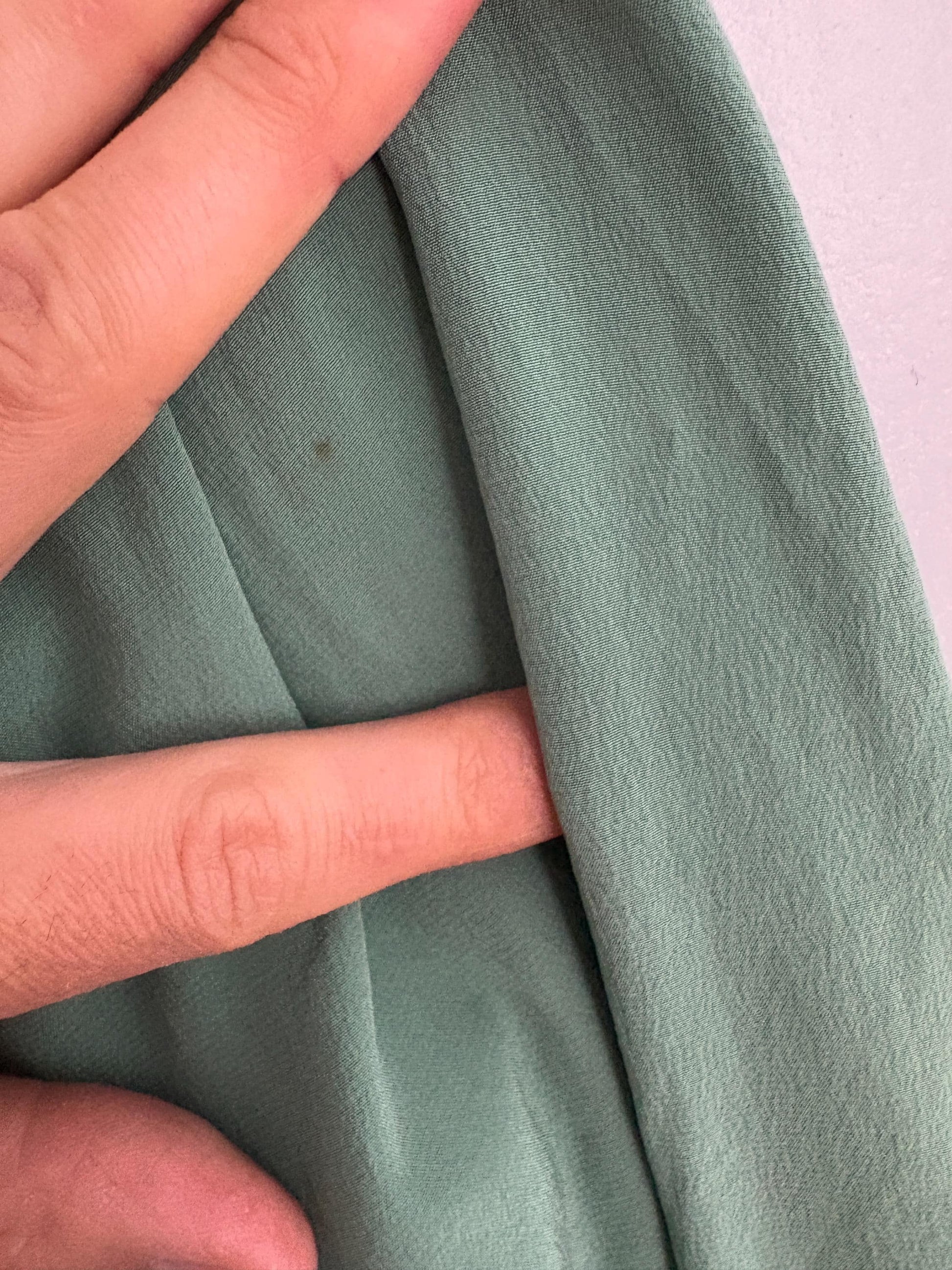 Vintage Filippa K 100% Silk Button-Down Shirt in Sage Green, Size M, Elegant Classic Long Sleeve Blouse, Minimalist Chic Workwear Shirt