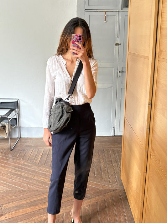 Vintage Antracite KIPLING grey shoulder bag, Crossbody purse, Small adjustable strap functional school bag