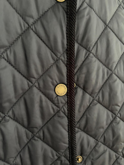 Black Quilted Vest Lloyd's, Preppy Lightweight Gilet, Vintage Layering Piece
