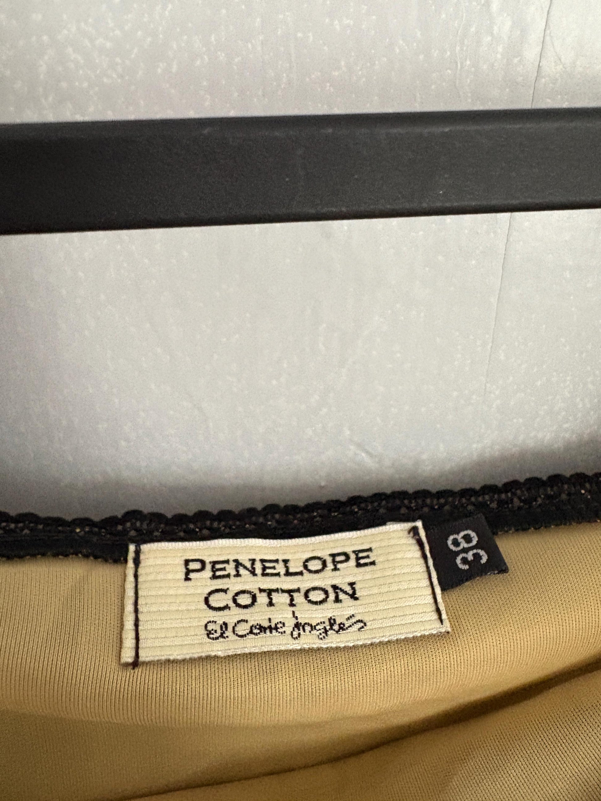 Vintage Black Lace Camisole – Penelope Cotton (El Corte Inglés) – Sheer Floral Mesh Top