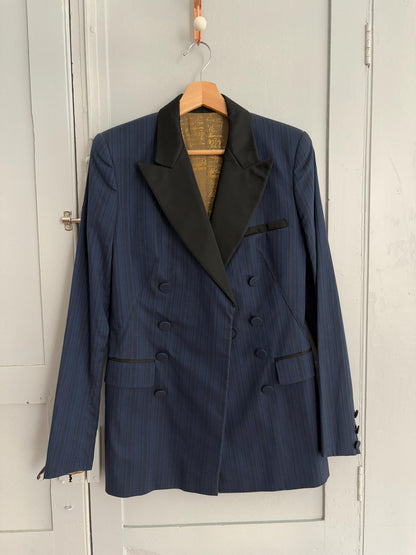 Vintage Jean Paul Gaultier Navy Pinstripe Blazer