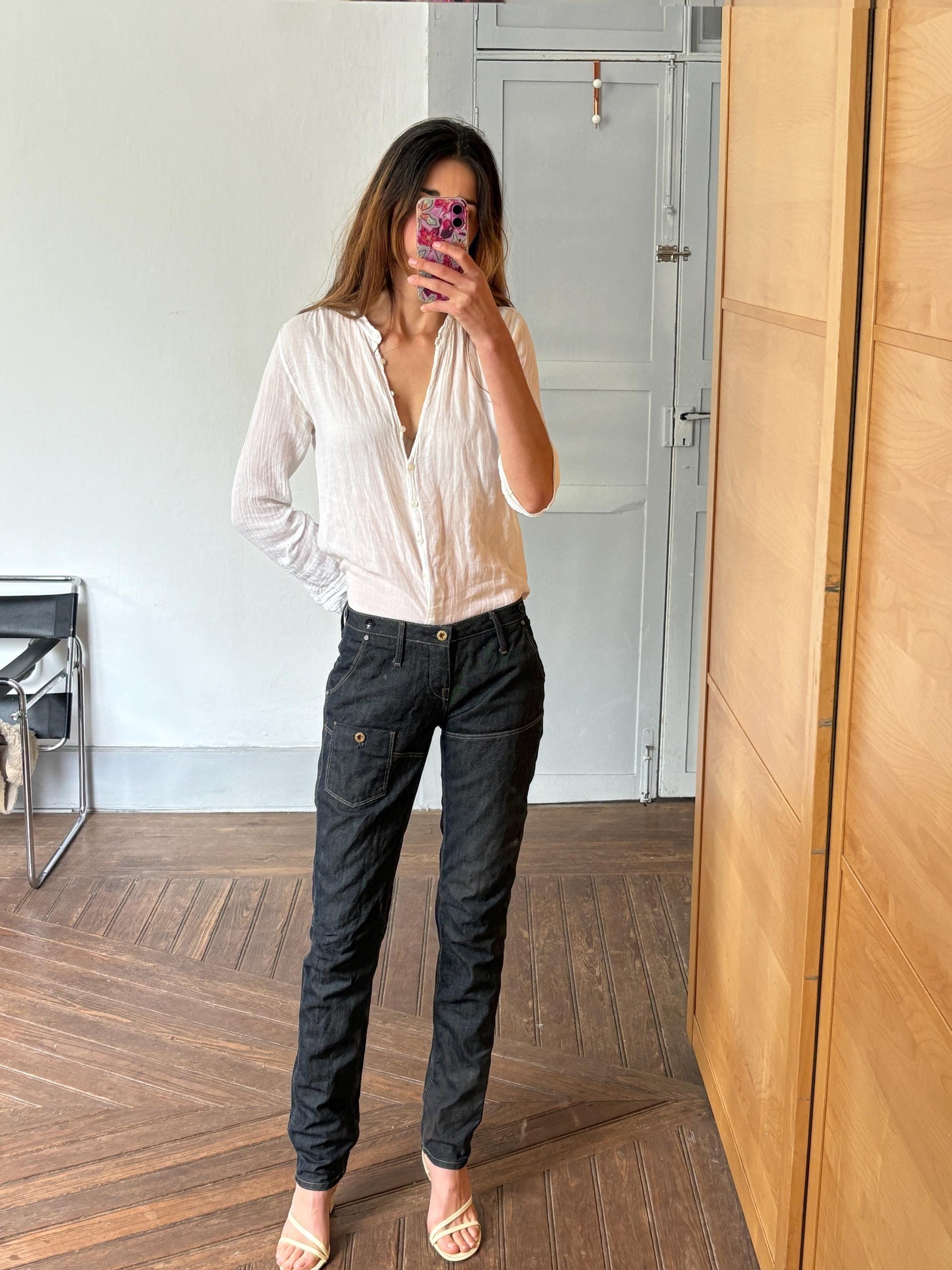 G-Star Originals Black Denim Jeans – Slim Straight Fit – Utility Pocket Detail – Size 29