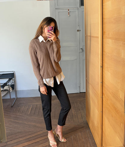 Vintage White Boxy Fit Button-Up Shirt — additional view 8
