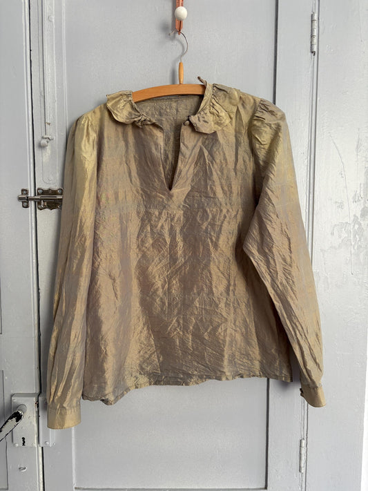 Vintage Karl Lagerfeld Silk Blouse – Impression Collection Romantic Top Made in W-Germany