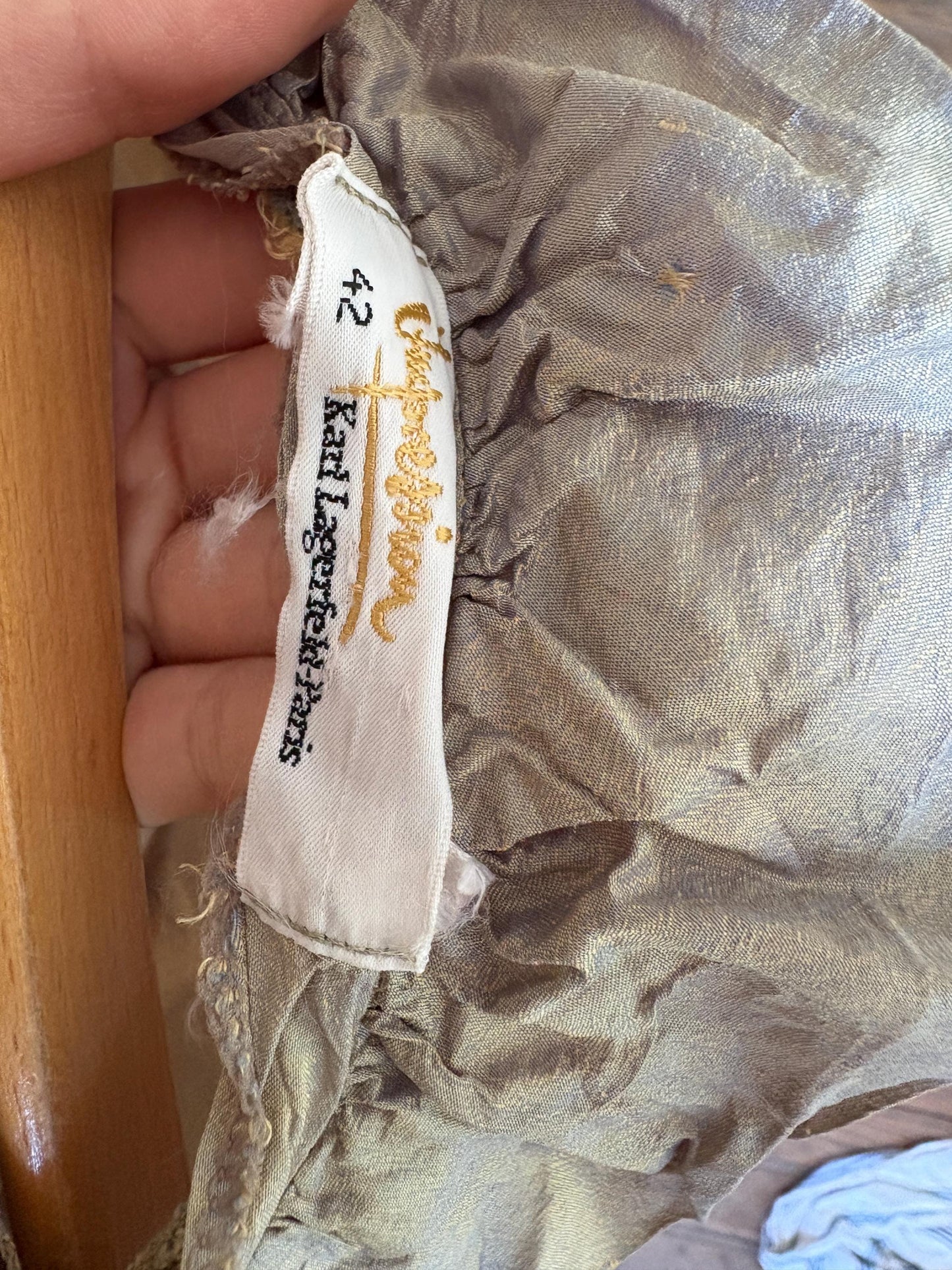 Vintage Karl Lagerfeld Silk Blouse – Impression Collection Romantic Top Made in W-Germany