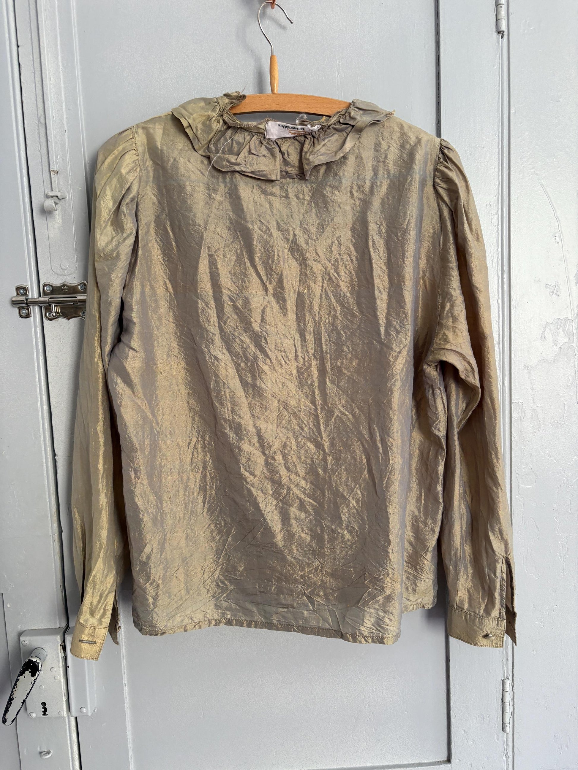 Vintage Karl Lagerfeld Silk Blouse – Impression Collection Romantic Top Made in W-Germany