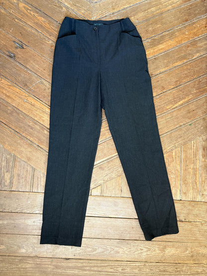 Vintage Black Tailored Trousers for Women — additional view 7