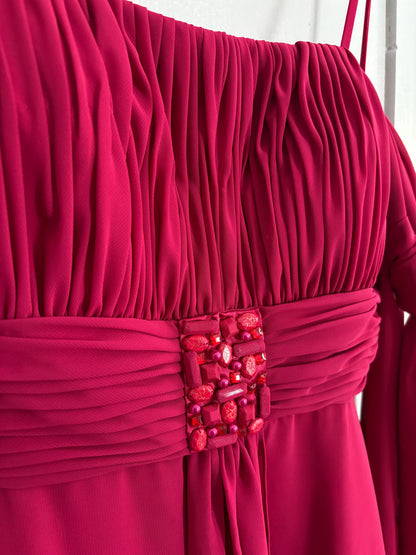 Magenta Pink Formal Mini Dress — additional view 8