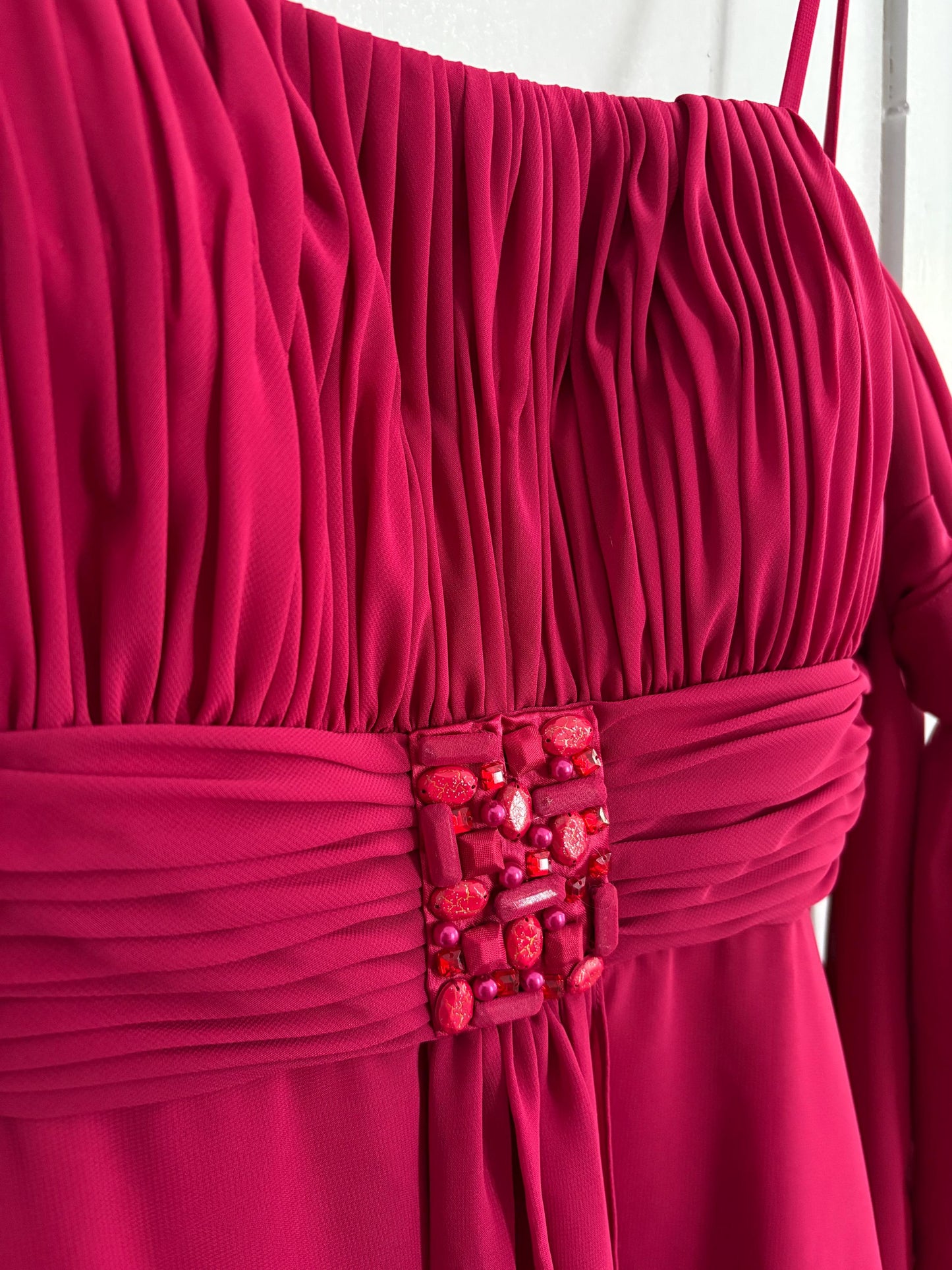 Magenta pink formal mini dress, Vibrant pink wedding guest dress, Simple short prom dress, Cute Babydoll Cocktail dress