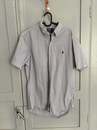 90s Oversized Stripe Button-Up Shirt — additional view 6