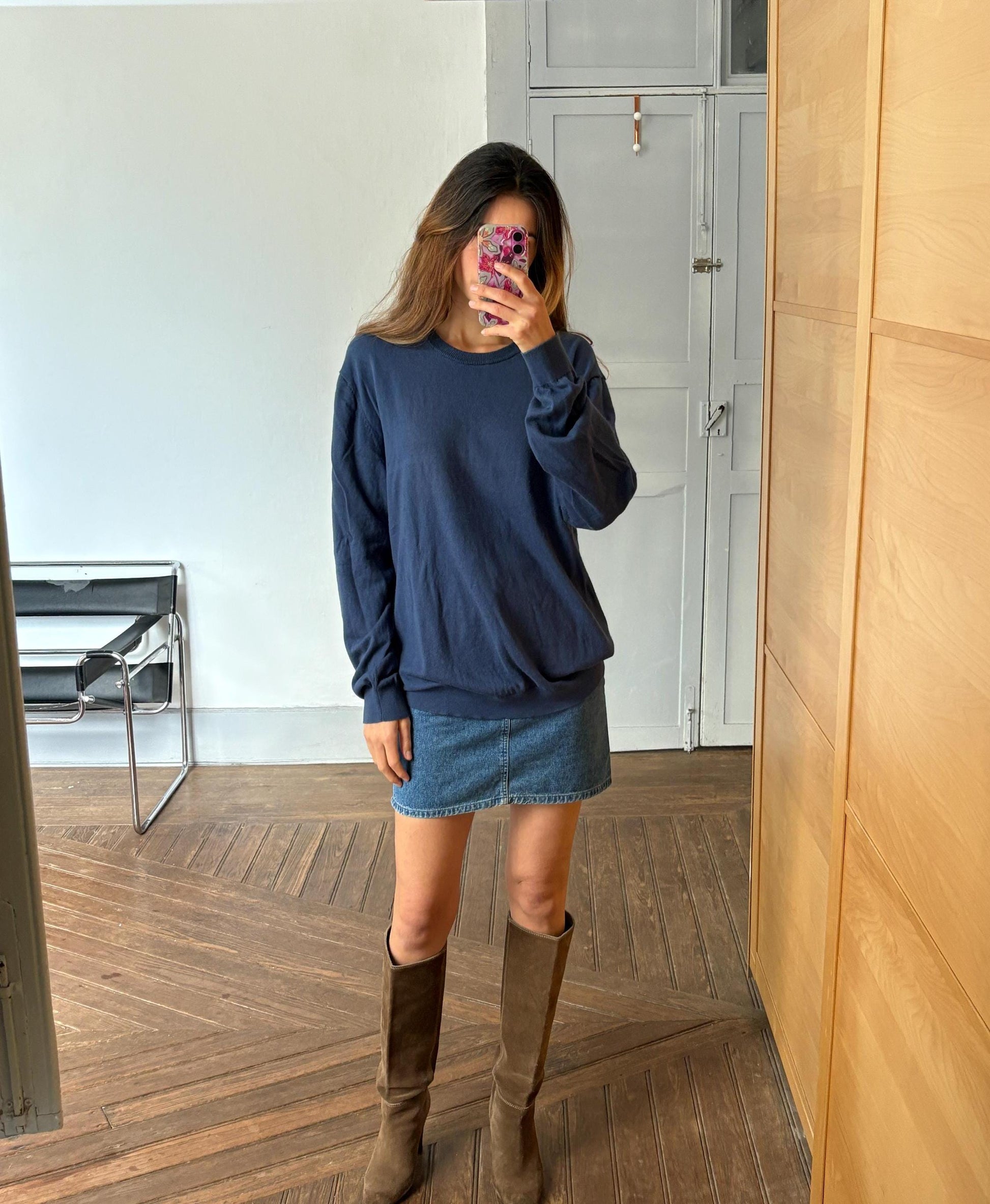 Vintage Emidio Tucci Cotton-Cashmere-Silk Jumper – Soft Oversized Fit, Unisex XL