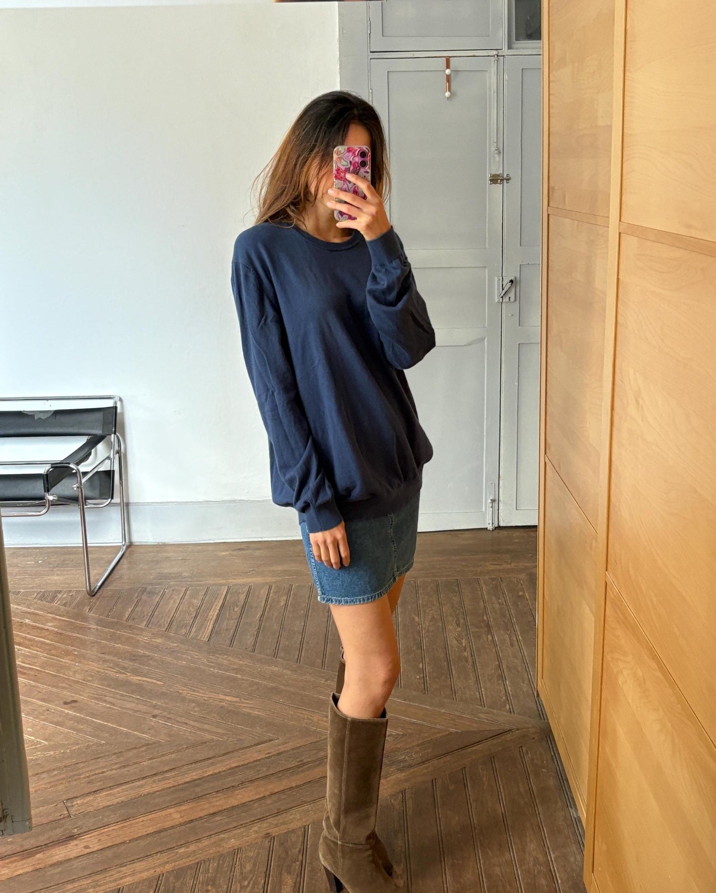 Vintage Emidio Tucci Cotton-Cashmere-Silk Jumper – Soft Oversized Fit, Unisex XL