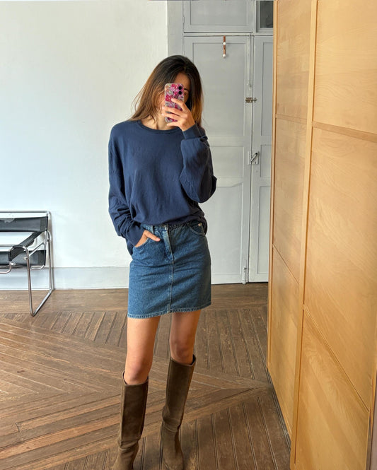 Vintage Emidio Tucci Cotton-Cashmere-Silk Jumper – Soft Oversized Fit, Unisex XL