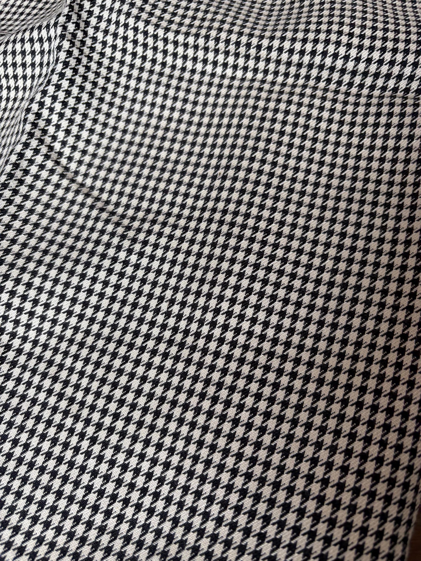 Vintage High-Waist Houndstooth Skirt – Chic.