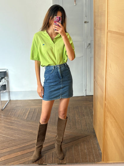Vintage Burberrys Bright Green Polo Shirt — additional view 10