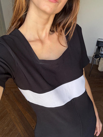 Vintage Black and White Jumpsuit — additional view 6