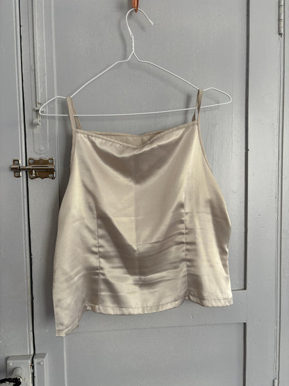 Vintage Satin Barcelona Camisole in Champagne Gold — additional view 7