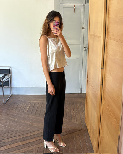 Vintage Satin Barcelona Camisole in Champagne Gold — additional view 5