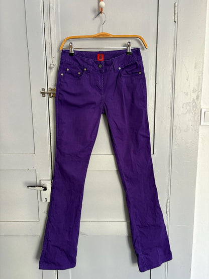 Vintage Purple Y2K Skinny Denim Pants — additional view 6