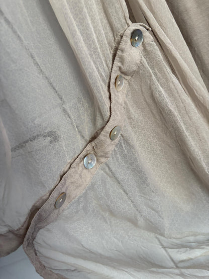 Vintage Silk Light Grey Mini Dress — additional view 9