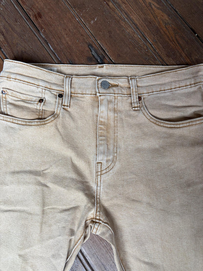Vintage Levi's 512 Beige Tapered Jeans — additional view 7