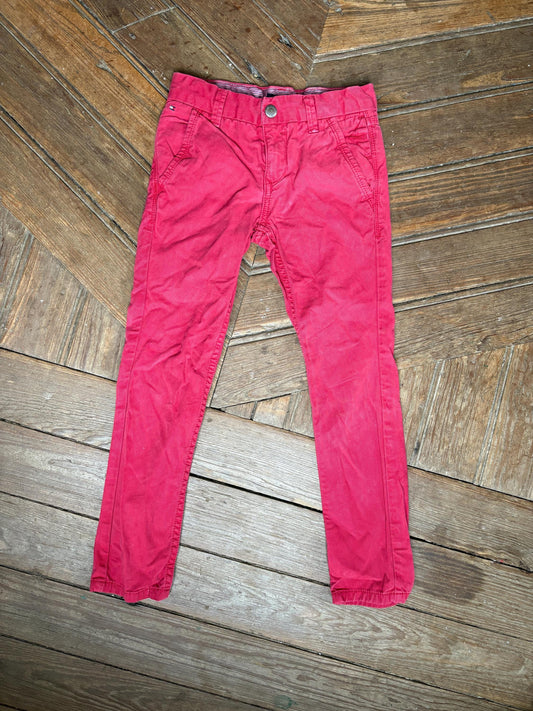Vintage Tommy Hilfiger Kids Red Corduroy Pants – Size 116 – 90s Y2K Streetwear