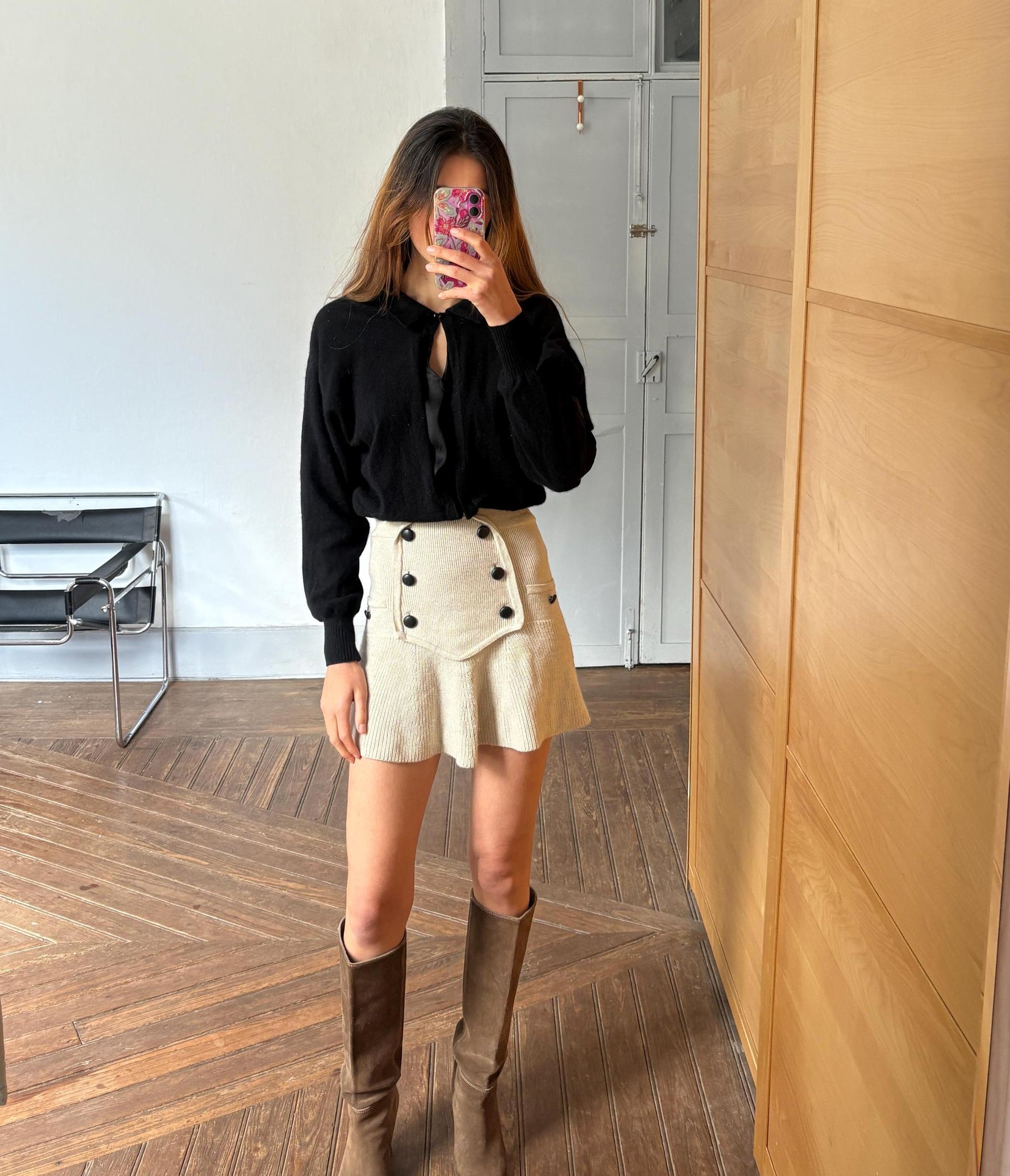 Vintage Gianfranco Ferré Italian Designer Wool & Silk Sweater – Luxurious Angora Blend with Dramatic Sleeves