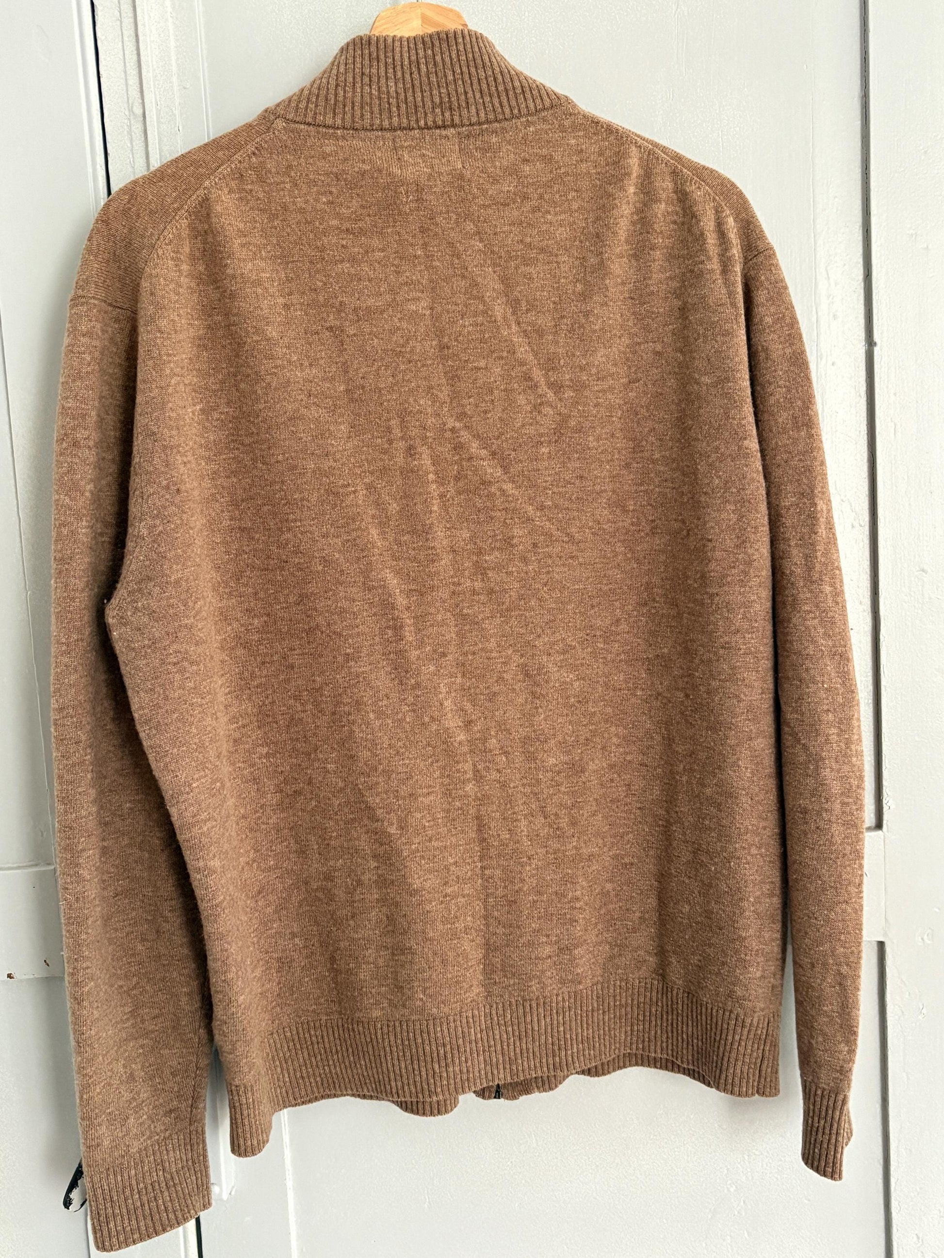 Vintage 100% Lambswool Zip-Up Cardigan – Soft & Timeless