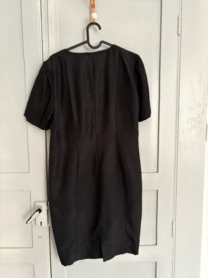 Vintage Black Short Sleeve Dress — additional view 7